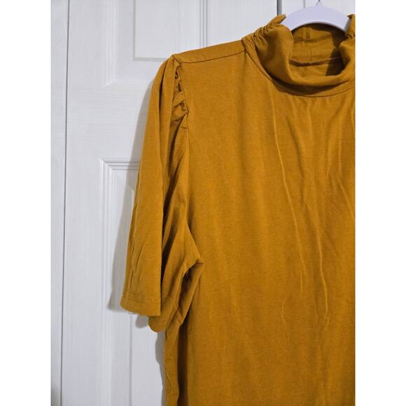 Amazon essentials xl women's mustard colored tee - Picture 2 of 10